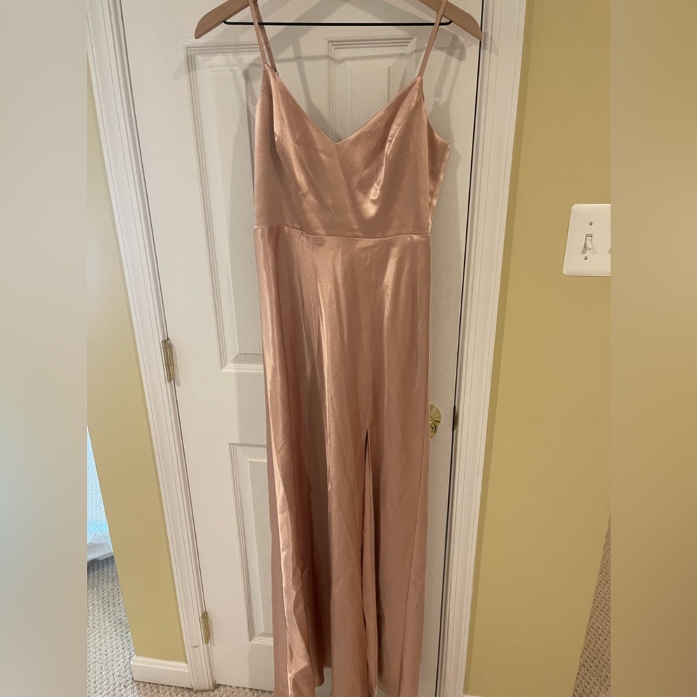 Birdy Grey Jay Rose Gold Satin - Bridesmaids Dress *Like New*